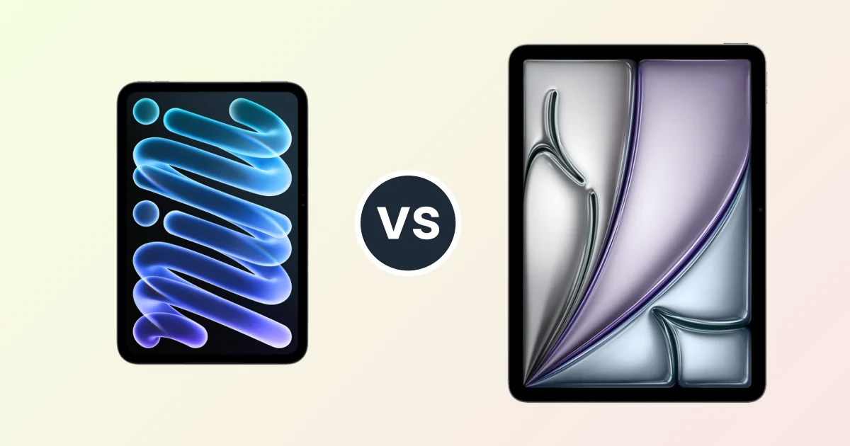 Apple iPad mini 8 vs Apple iPad Air 11-inch (M4): specs, features ...
