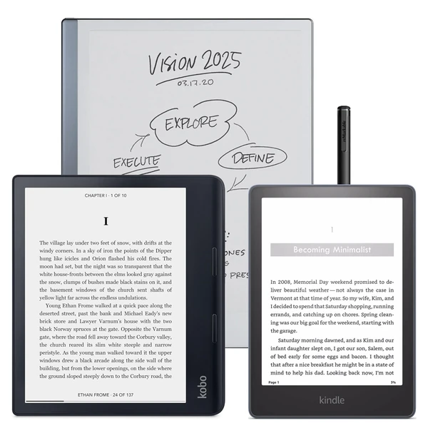Compare e-readers from different brands