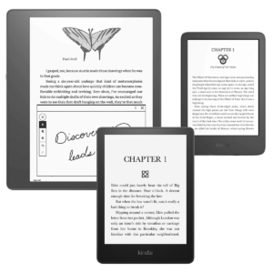 Kindle e-reader comparison table